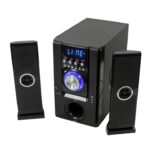3 Black Speakers For Home Theater System Entertainment