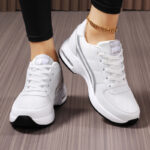 Casual Sneakers Breathable Height Increasing Wedge Autumn Spring For Women