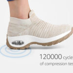 Women Arch Support Quilted Slip-on Sock Sneakers Running Shoes